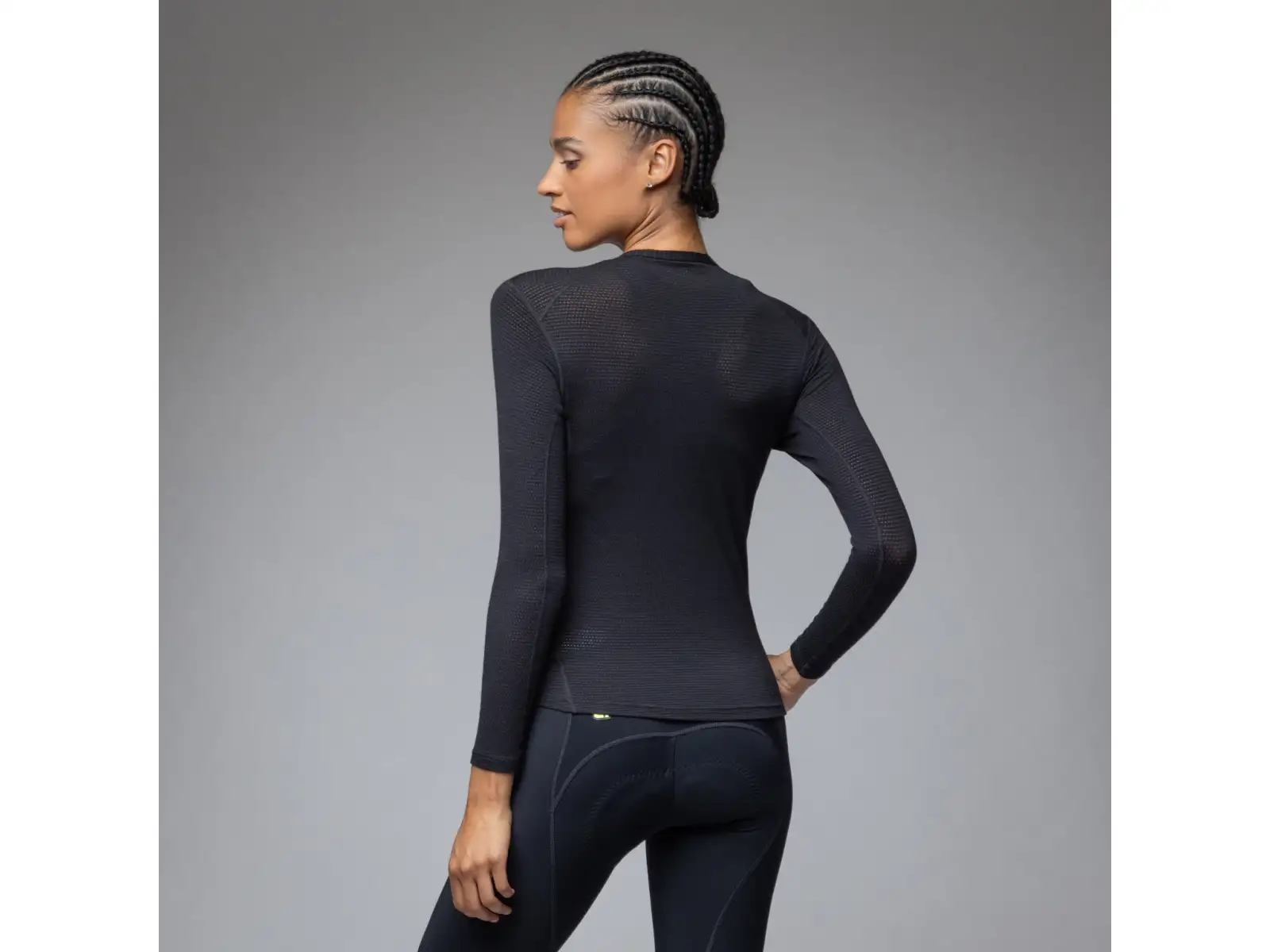 Alé Intimo Merino dámske spodné tričko dlhý rukáv Black