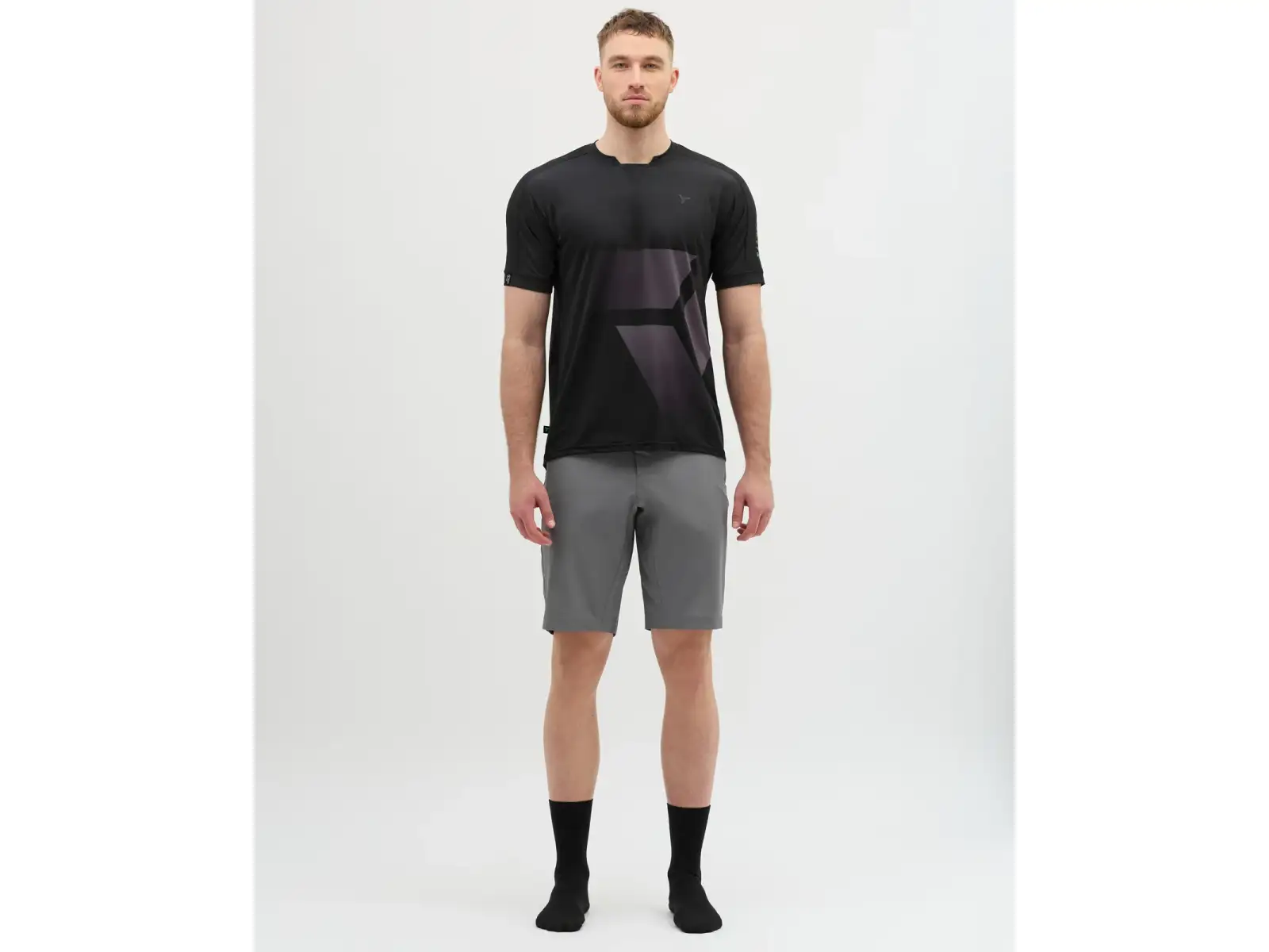 Silvini Gallo pánsky voľný dres krátky rukáv Black/Grey