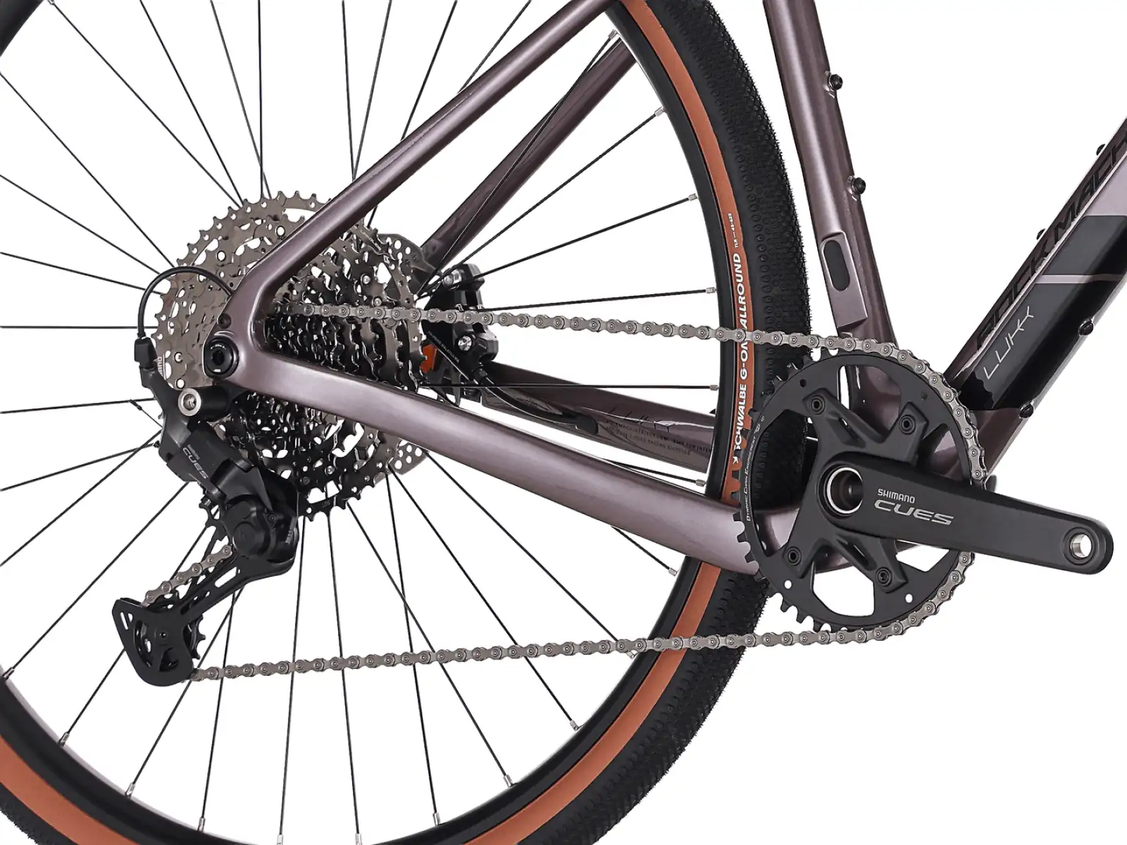 Rock Machine Lukk Cr 30 gravel bicykel Gloss Purple Garnet