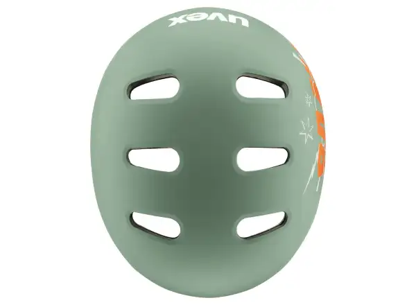 Uvex Kid 4 Style detská prilba Bam Moss Green/Papaya Matt