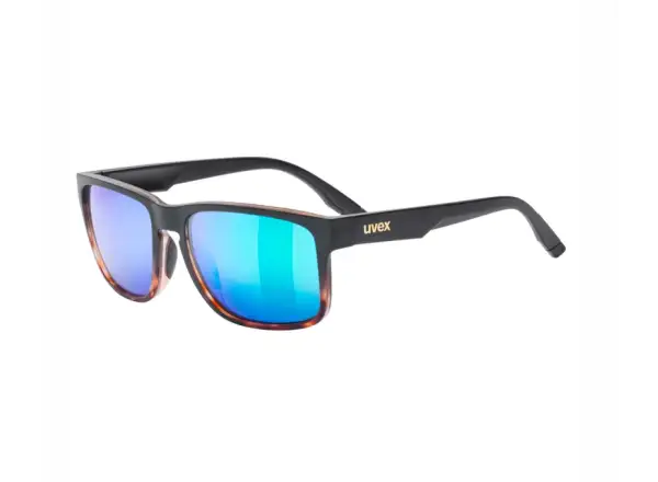 Uvex Poise slnečné okuliare Black-demi matt/Mirror Green