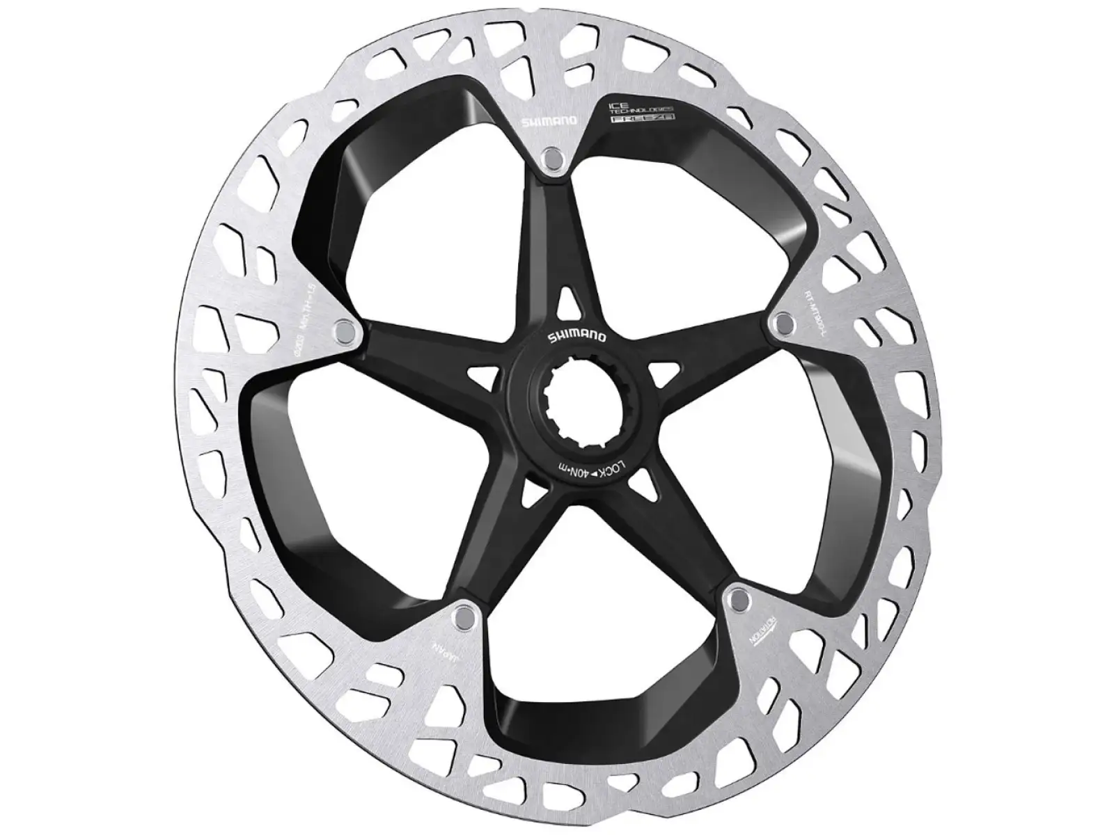Shimano RT-MT900 brzdový kotúč 140 mm, center lock, Ice Tech, vonkajší lock ring