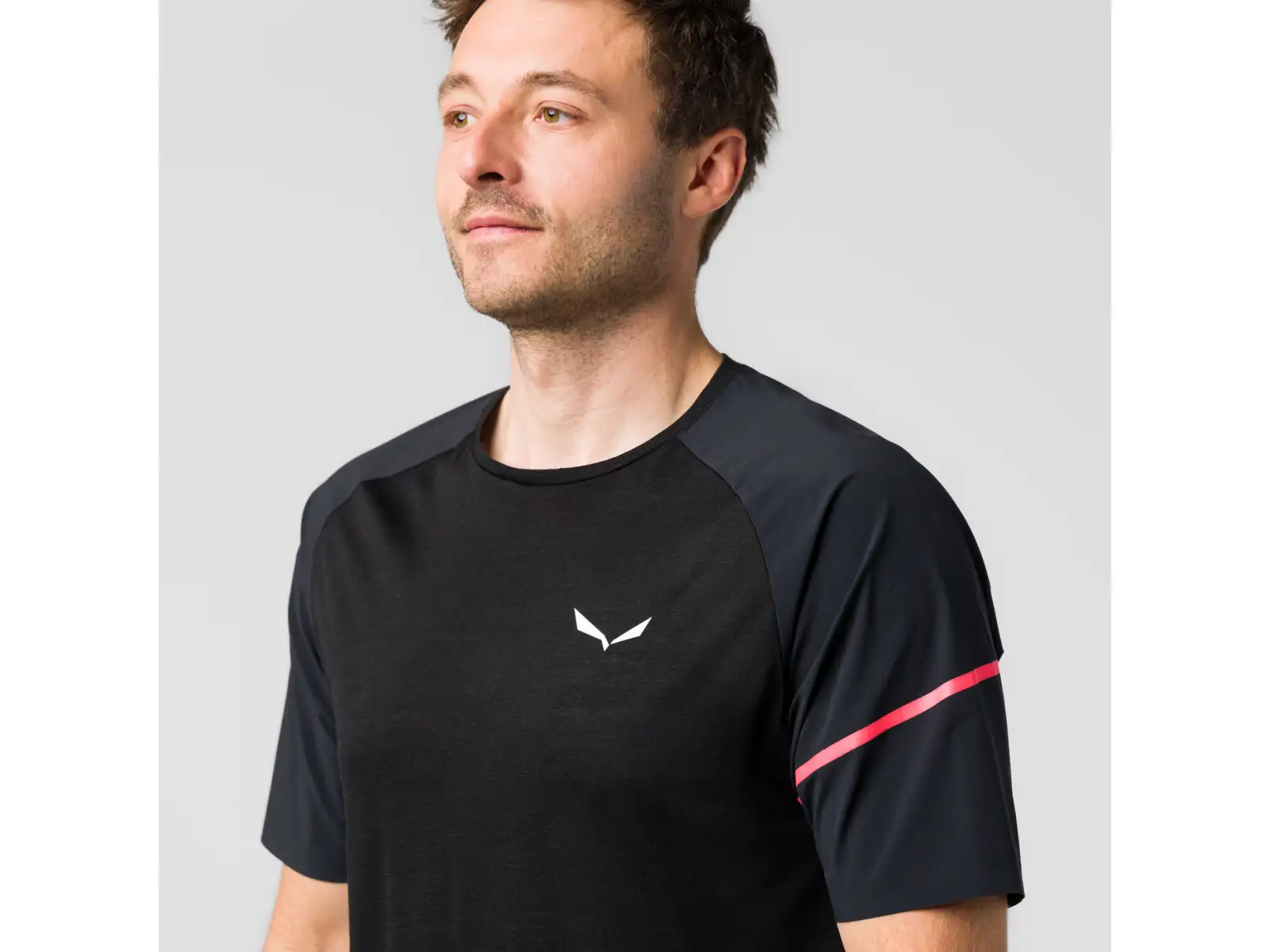 Salewa Vento AM pánske tričko krátky rukáv Black Out