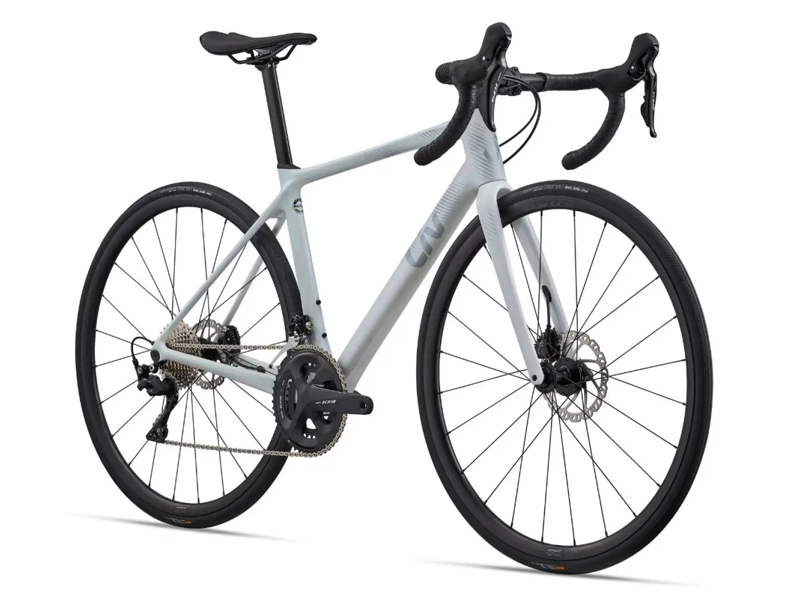 Liv Langma Advanced 2 Disc cestný bicykel unicorn white