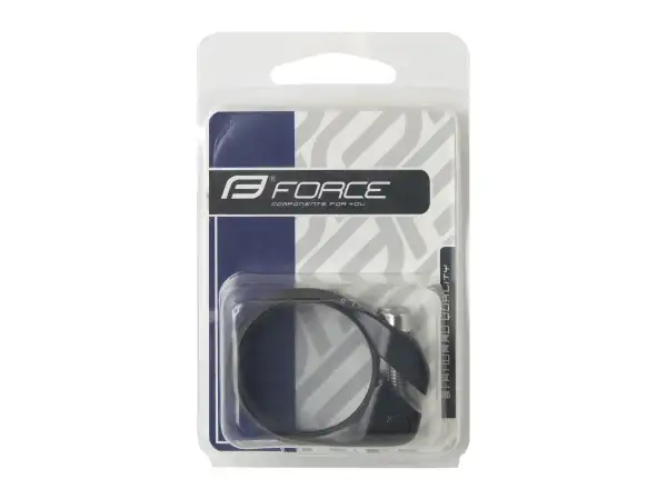 Force sedlová objímka pre karbónové rámy 31,8-34,9 mm čierna lesk