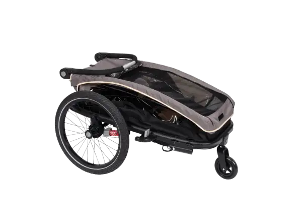 XLC MONOs BS-C09 detský závesný vozík 20" sivá/béžová/antracit