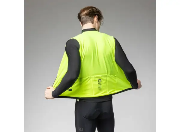 Alé PR-E Thermo 2.0 pánska cyklistická vesta Fluo Yellow