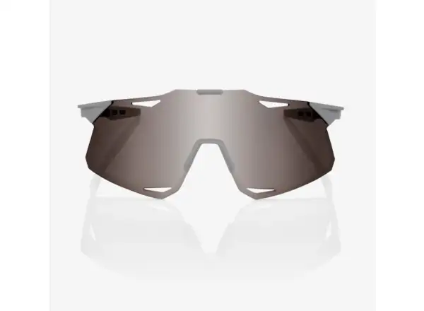 100% Hypercraft okuliare Matte Stone Grey/HiPER Crimson Silver Mirror Lens