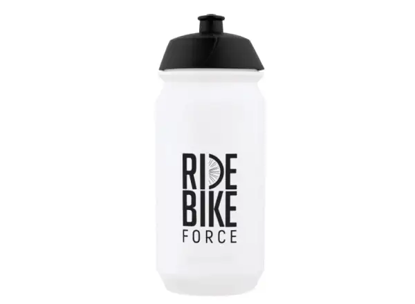 Force Ride Bike cyklistická fľaša 500 ml transparentná/čierna