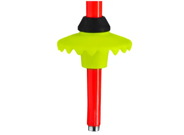 Leki Racing Kids detské zjazdové palice Bright Red/Black/Neon Yellow