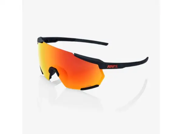 100% Racetrap 3.0 slnečné okuliare Soft Tact Black/HiPER Red Multilayer Mirror Lens