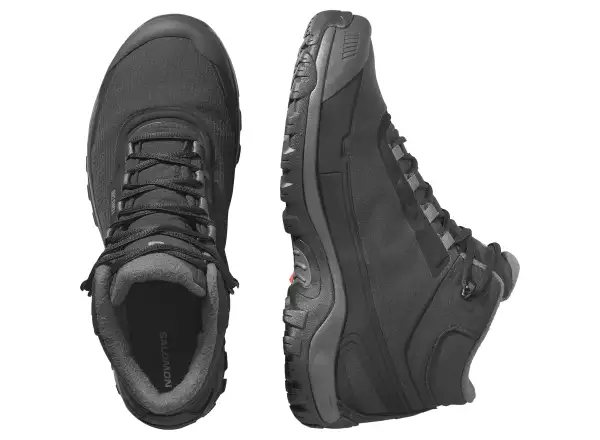 Salomon Shelter WP pánske zimné topánky Black/Asphalt/Castlerock