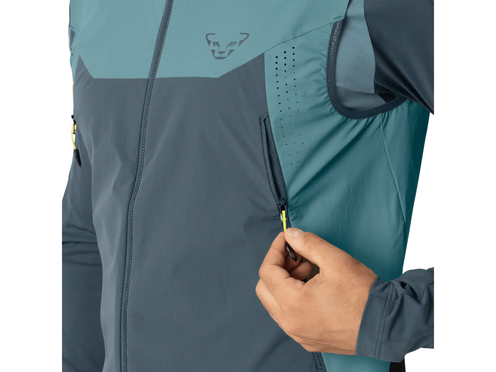 Dynafit Transalper Dynastretch pánska vesta Smoke Blue