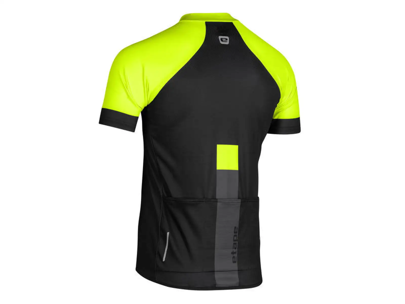 Etape Cube pánsky dres krátky rukáv čierna/žltá fluo
