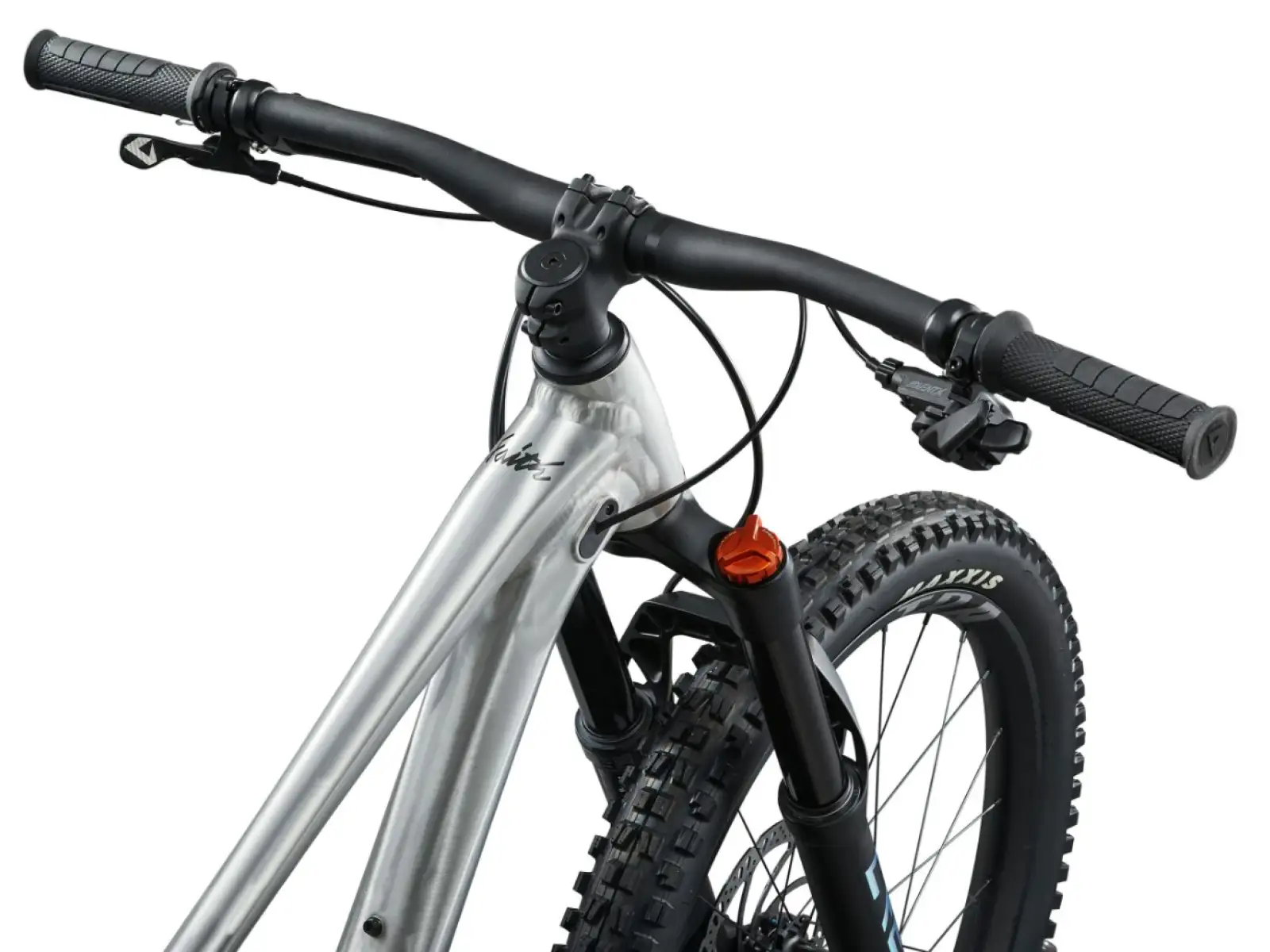 Giant Faith detský celoodpružený bicykel Raw Aluminium