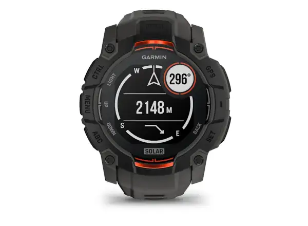 Garmin Instinct 3 Solar 50 mm inteligentné hodinky Black/Charcoal remienok