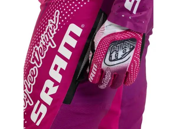 Troy Lee Designs x SRAM Sprint pánske nohavice Radioscape Fuchsia