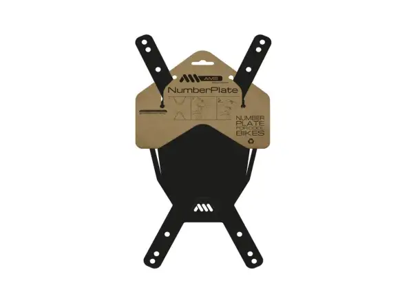 All Mountain Style Number Plate tabuľka na štartové čísla Skull/Black