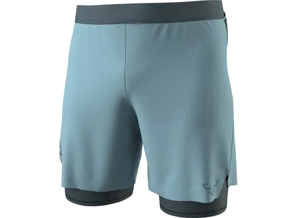 Dynafit Alpine Pro 2v1 pánske bežecké šortky Smoke Blue