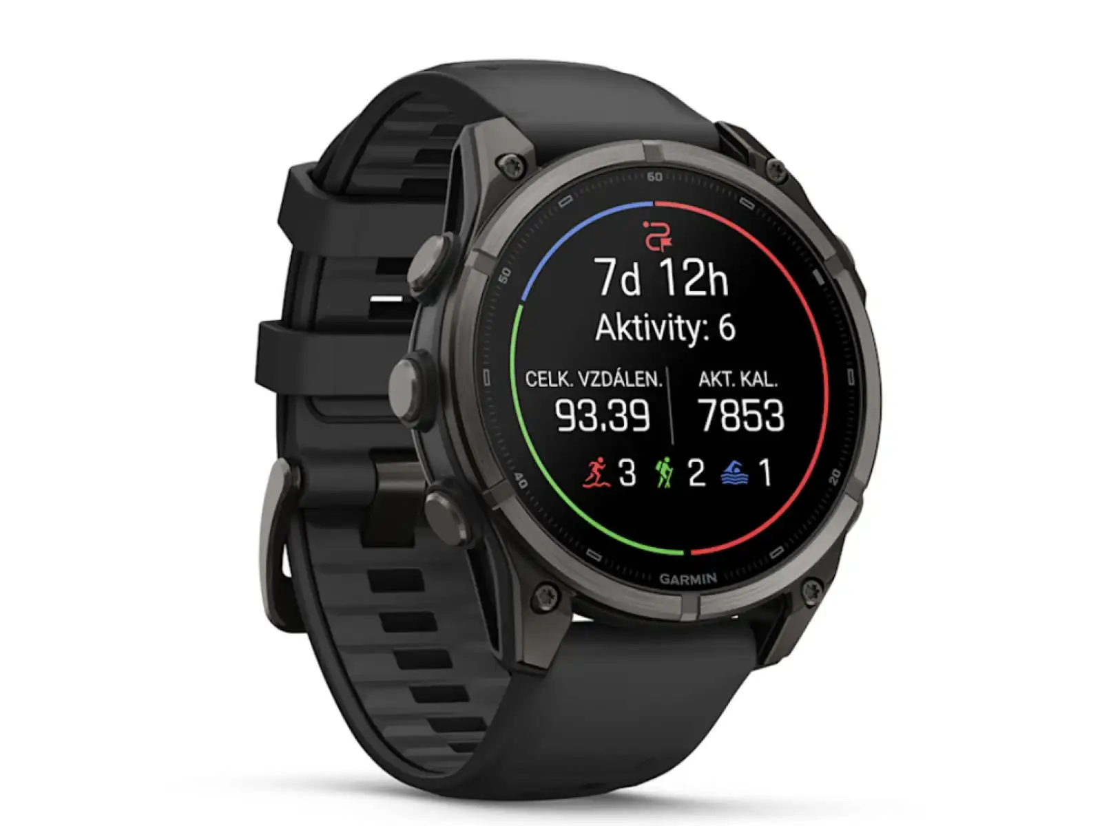 Garmin Fénix 9 – 47 mm inteligentné hodinky Carbon gray DLC Titanium/Black