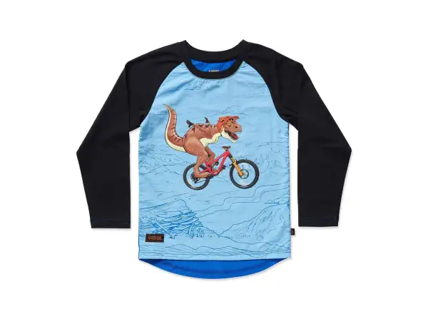 Kids Ride Shotgun Dino Windproof detský dres dlhý rukáv