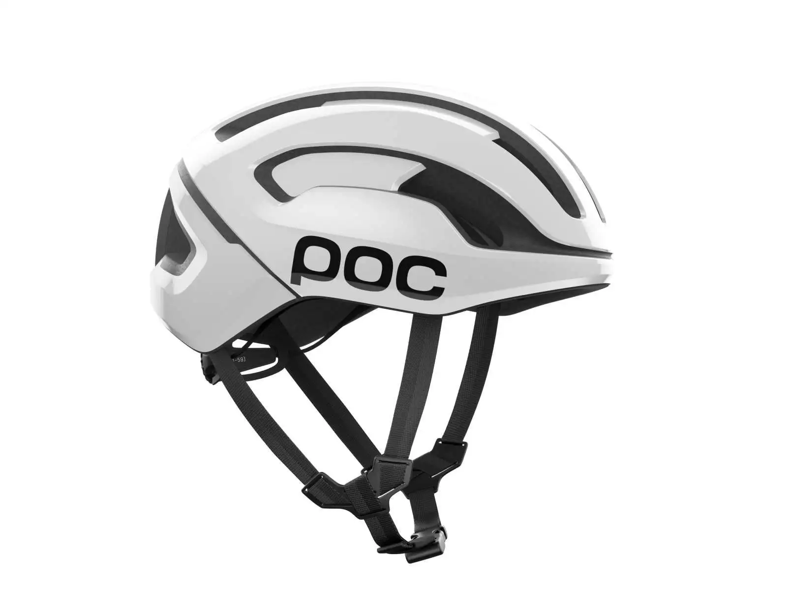 POC Omne Air MIPS prilba Hydrogen White/Uranium Black Matt/Logo