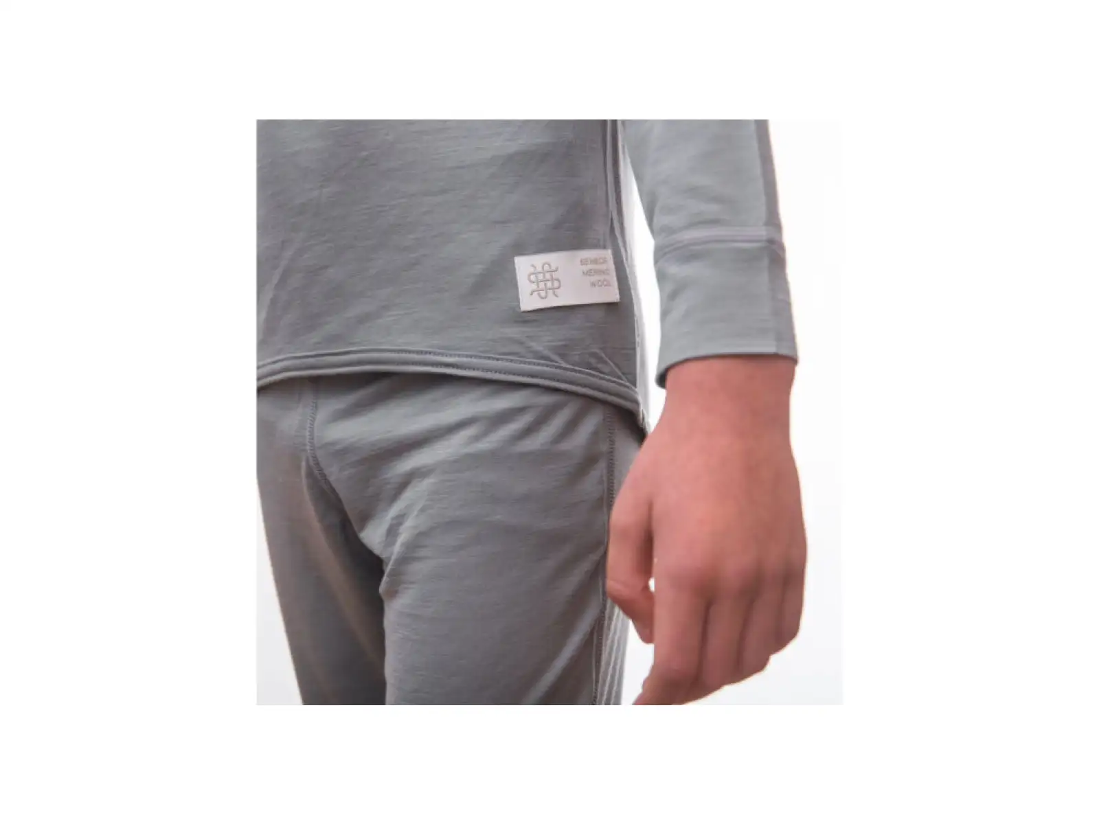 Sensor Merino Active set juniorské tričko dlhý rukáv + nohavice šedá
