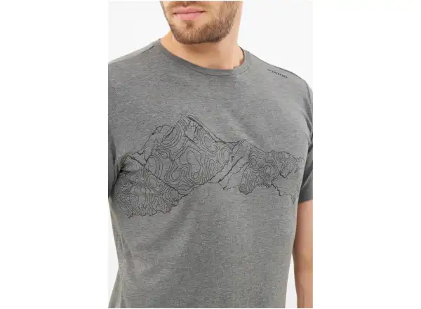 Viking Lako pánske tričko krátky rukáv dark grey