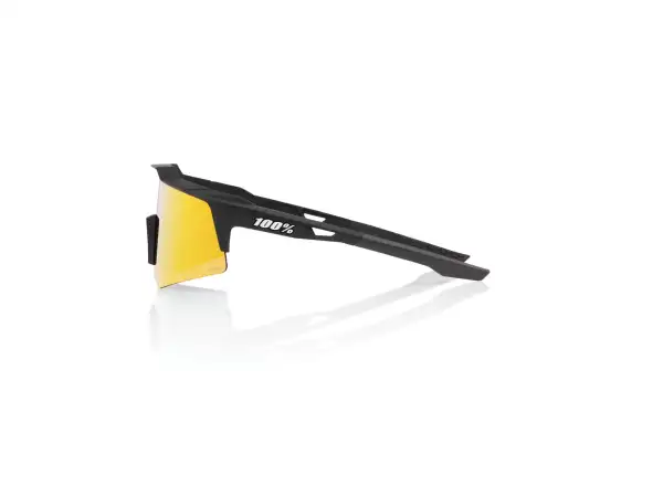 100% Speedcraft XS okuliare Soft Tact Black/HiPER Red Multilayer Mirror Lens
