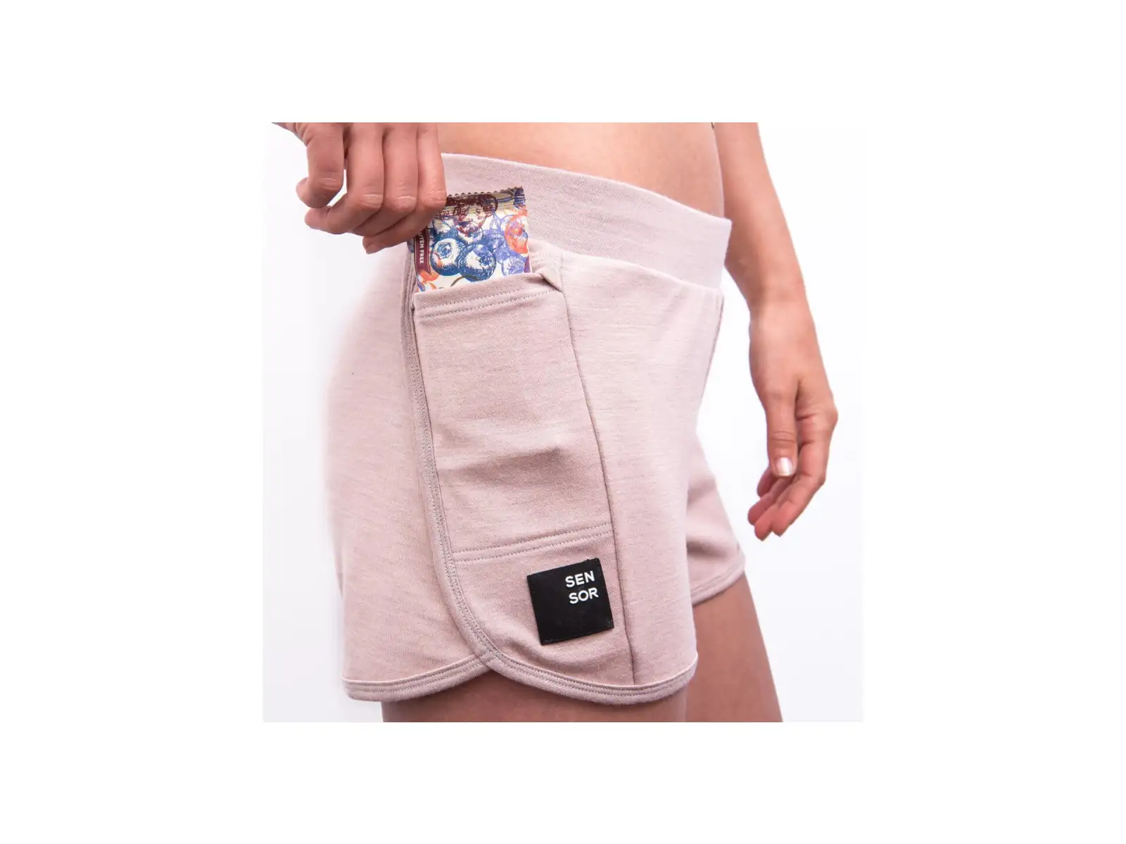 Sensor Merino Upper Traveller dámske kraťasy Dusty Pink 