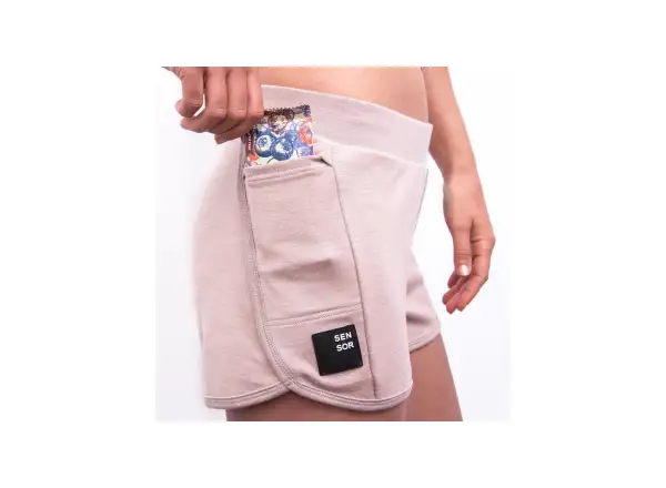 Sensor Merino Upper Traveller dámske kraťasy Dusty Pink 