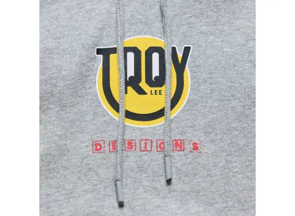 Troy Lee Designs Happy Dayz Racing pánska mikina Gray heather