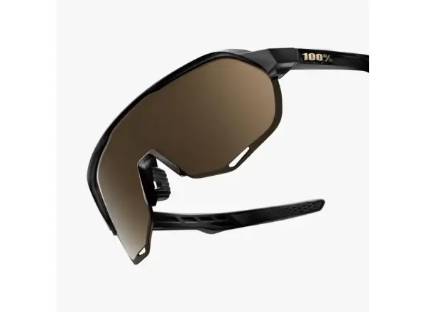 100% S2 športové okuliare Matte Black/Soft Gold
