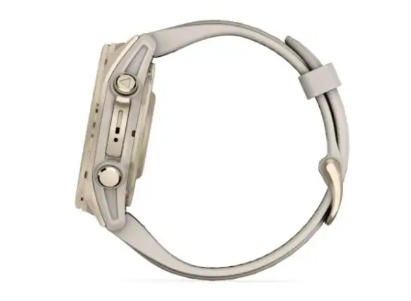 Garmin fenix 8 - 43 mm AMOLED Sapphire inteligentné hodinky Soft Gold Fog grey