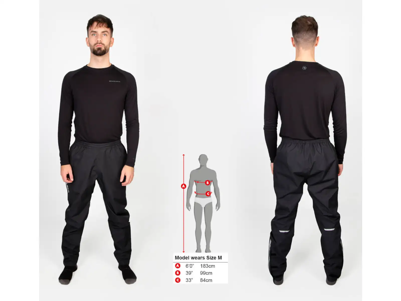 Endura Hummvee Transit pánske vodeodolné nohavice Black