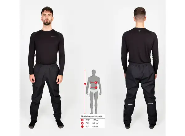 Endura Hummvee Transit pánske vodeodolné nohavice Black