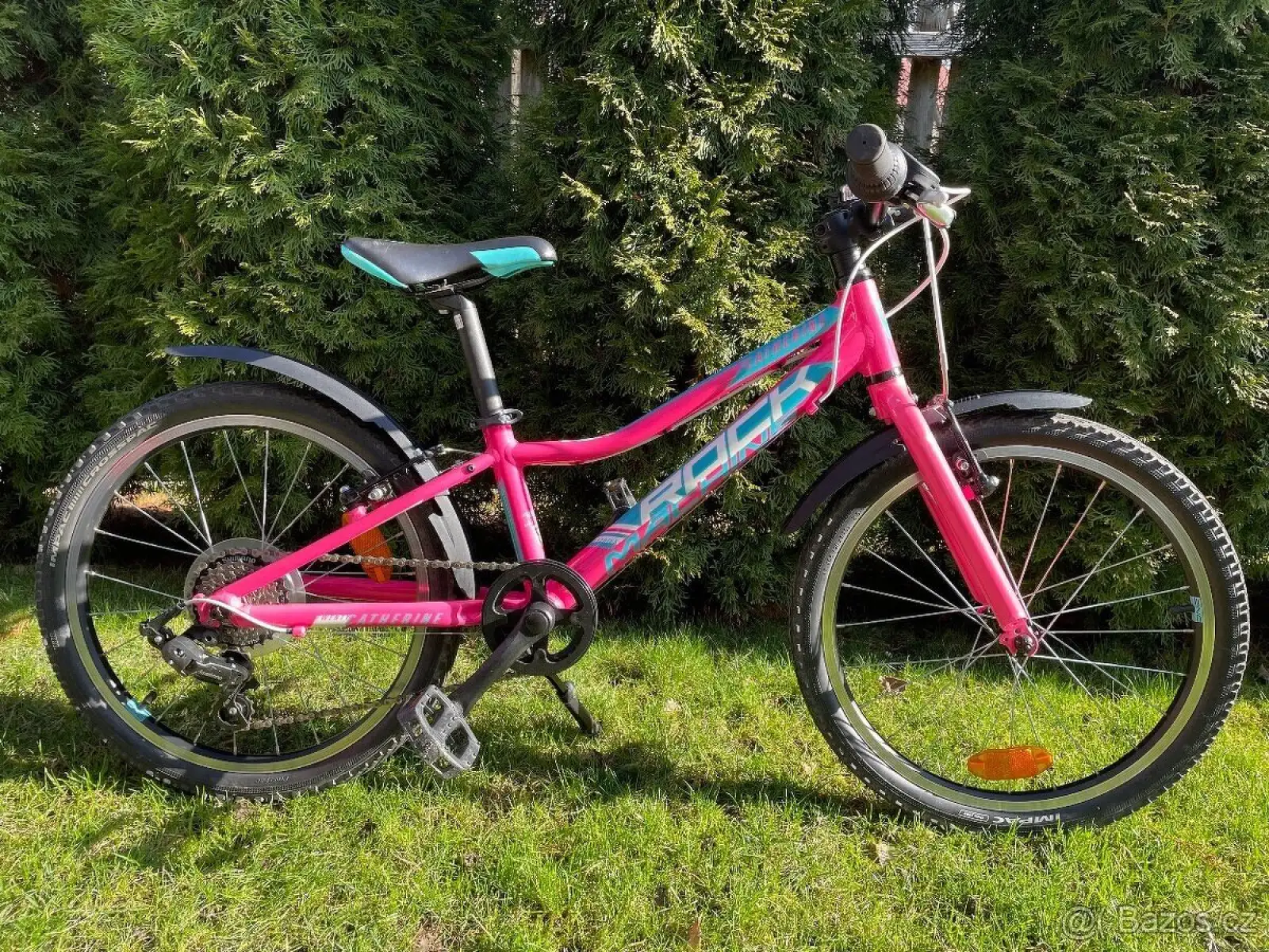 Rock Machine Catherine 20 gloss neon pink/Violet/neon cyan detský bicykel