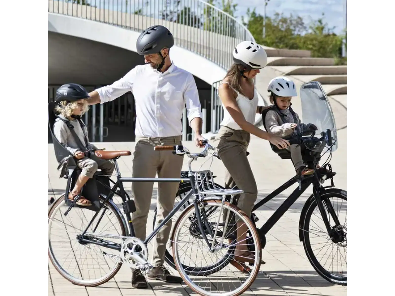 Urban Iki Ta-ke predná sedačka s MTB/ATB adaptérom Bincho Black/Kurumi Brown