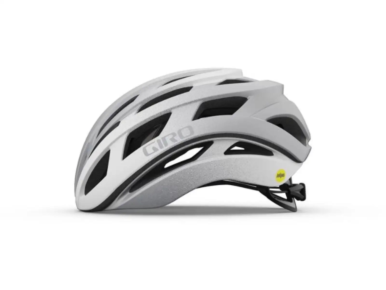 Giro Helios sférická cestná prilba Mat White/Silver Fade