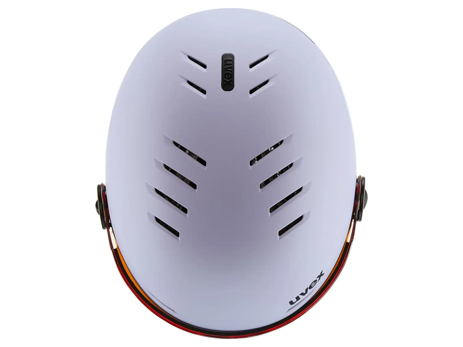 Uvex Rocket Jr Visor lyžiarska prilba cool lavender abstract matt