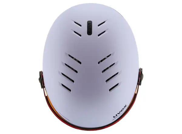 Uvex Rocket Jr Visor lyžiarska prilba cool lavender abstract matt