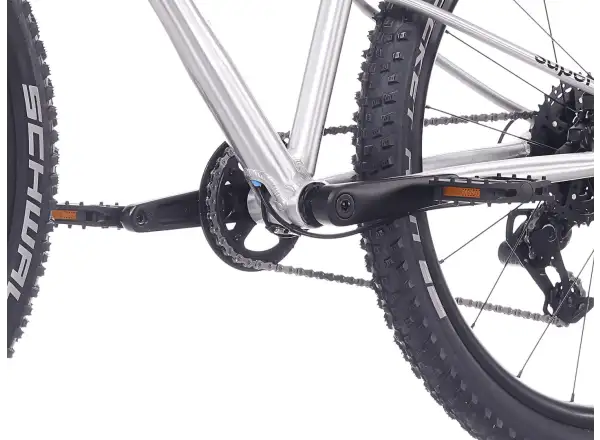 Superior TEAM 24 detský bicykel Gloss Brushed Alu / Rainbow Black