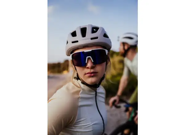 Force Spire cyklistické okuliare biele/fialové zrkadlové sklo