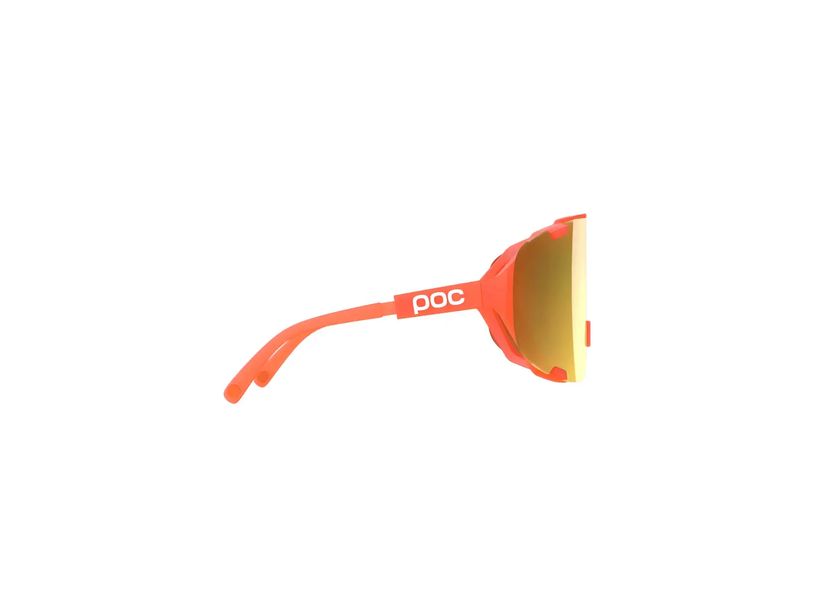 POC Devour + slnečné okuliare Fluorescent Orange Translucent/Clarity Road/Partly Sunny Gold