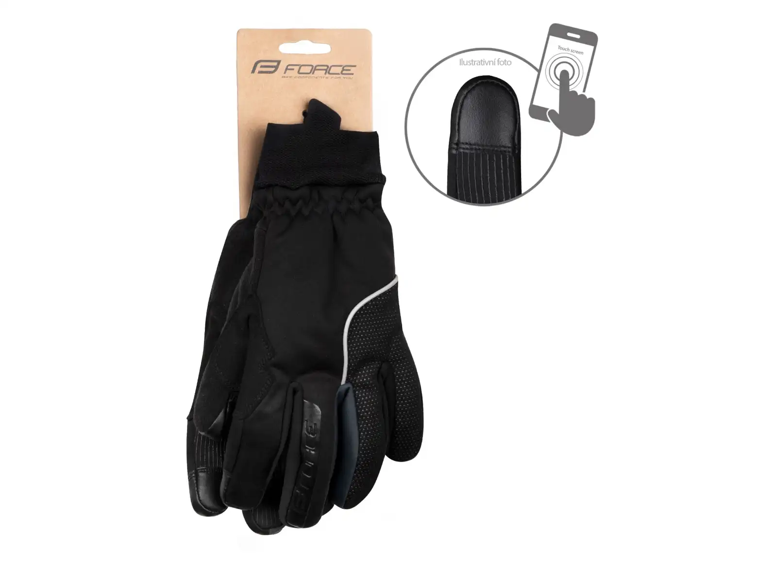 Force ARCTIC PRO zimné rukavice čierna