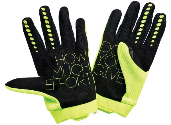 100% Geomatic pánske rukavice Fluo Yellow