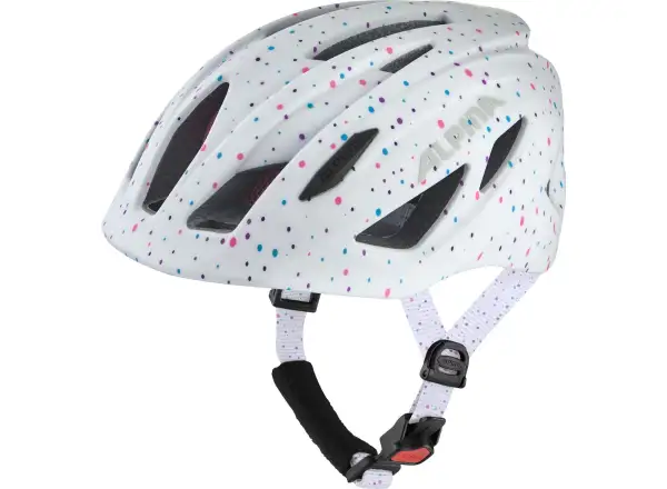Alpina Pico Flash detská prilba White Polka Dots Gloss