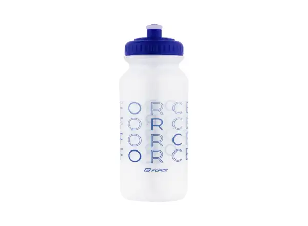 Force Enjoy cyklistická fľaša 500 ml transparentná/modrá