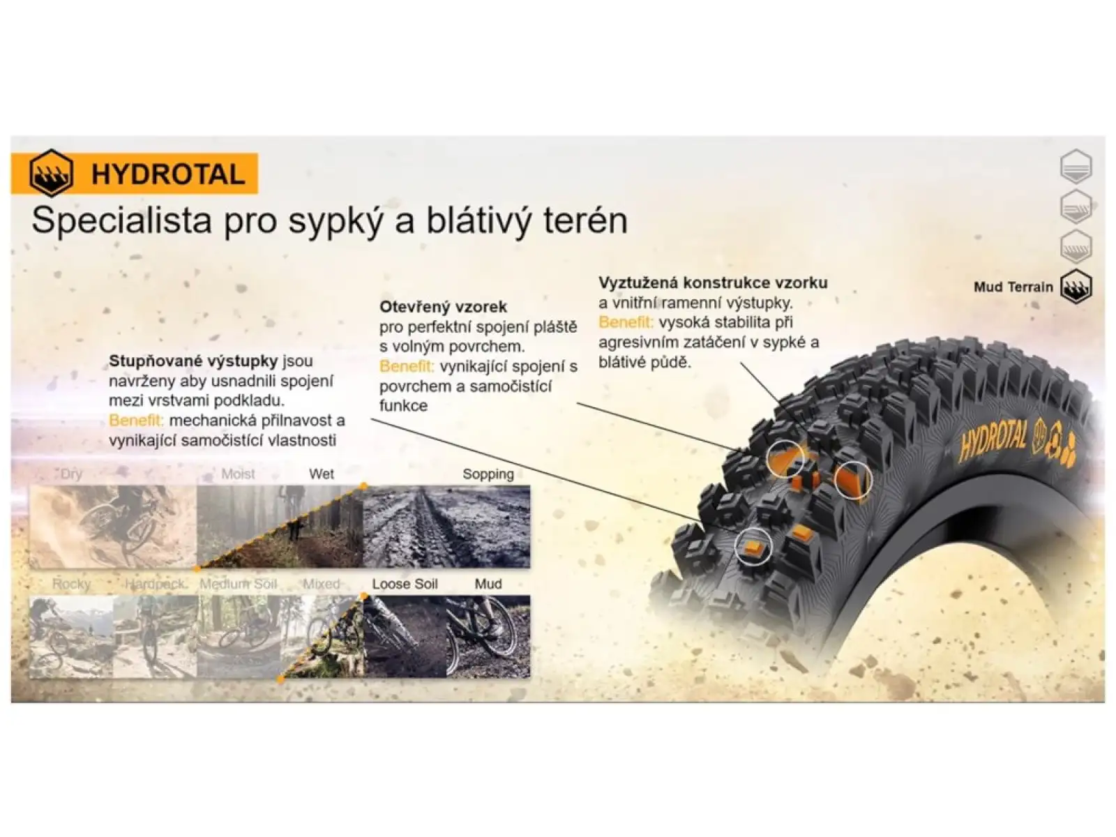 Continental Hydrotal DH Supersoft 27,5x2,40" TLR E-25 MTB plášť Kevlar black 2022