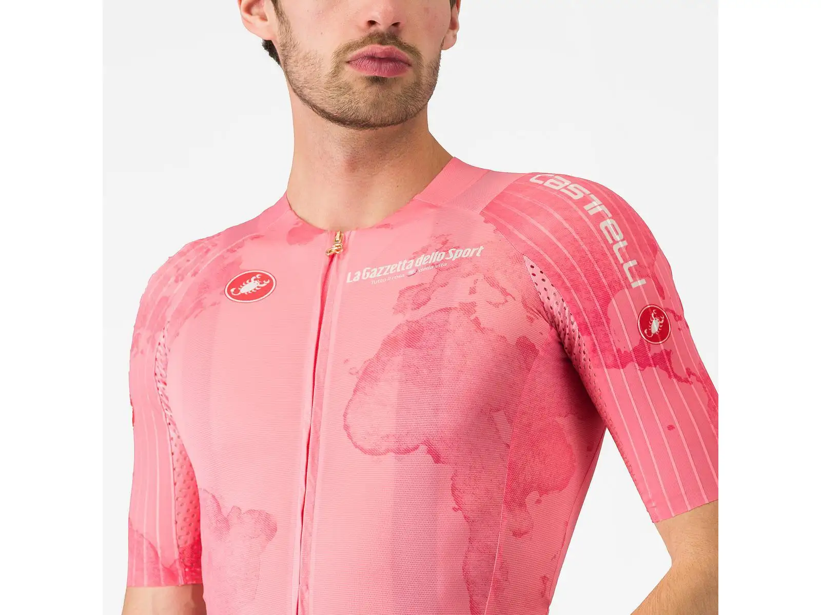 Castelli Giro 108 Race 8S pánsky dres krátky rukáv Rosa Giro